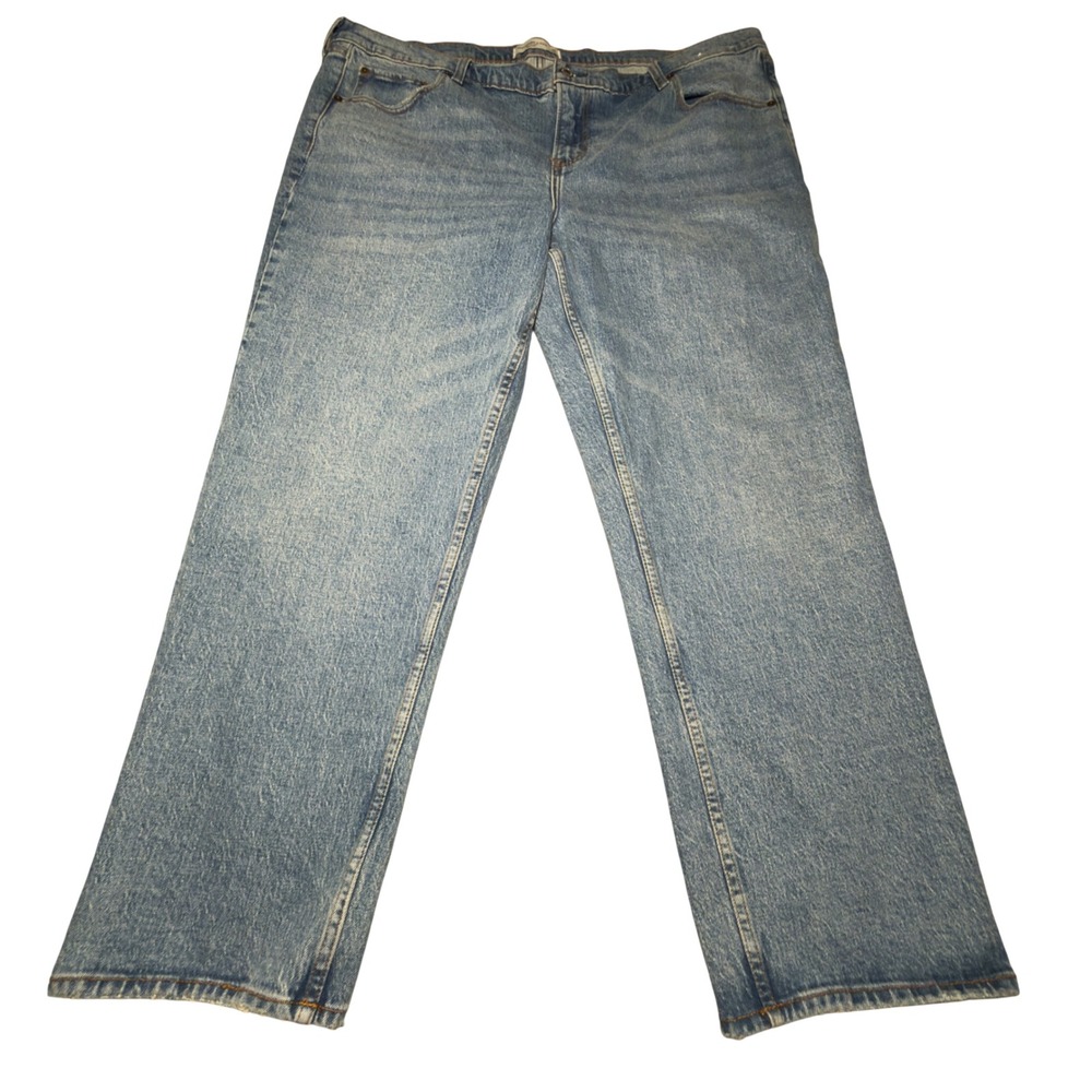 Abercrombie & Fitch The Straight Mid Rise Jeans Women's Size 35 / 20S Blue